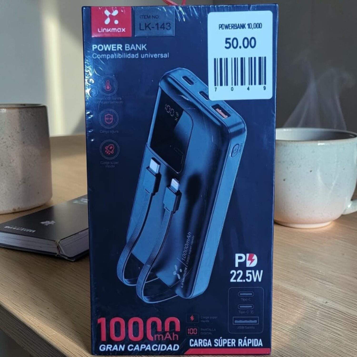 WhatsApp Image 2026-03-21 at 16.41.30 POWERBANK 10000 MAH LK143 - Imagen 1