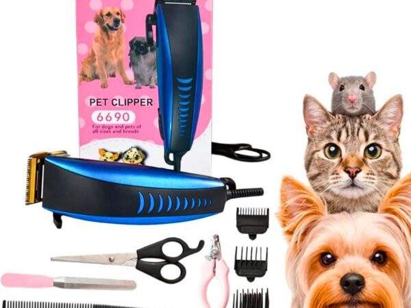 KIT DE MAQUINA CORTADOR DE PELO DE MASCOTA 