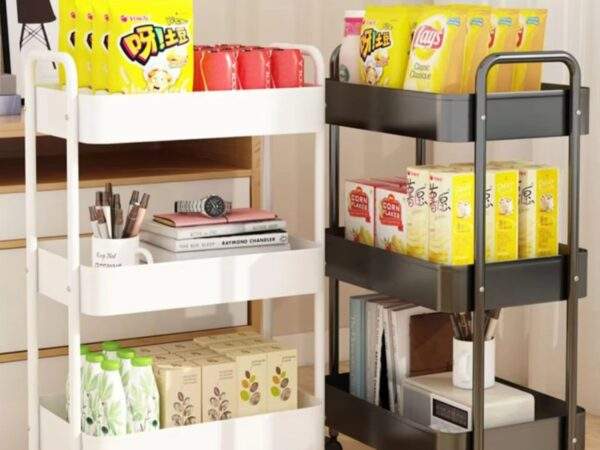 CARRITO ORGANIZADOR DE 3 NIVELES DE METAL