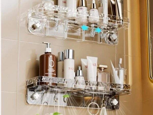 ORGANIZADOR DE DUCHA COLGANTE CON VENTOSA 