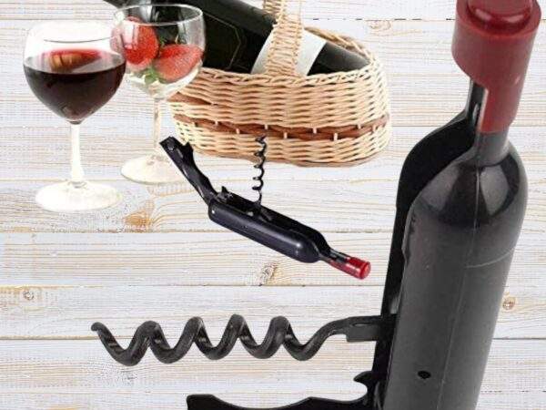 SACACORCHO EN FORMA DE BOTELLA DE VINO
