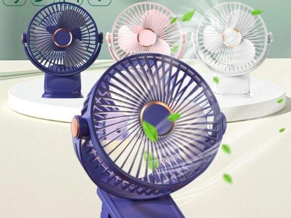 VENTILADOR CON CLIP 5 VELOCIDADES RECARGABLE