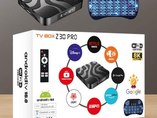 CONVERTIDOR A TV DIGITAL TV BOX Z30PRO 8K ULTRA HD