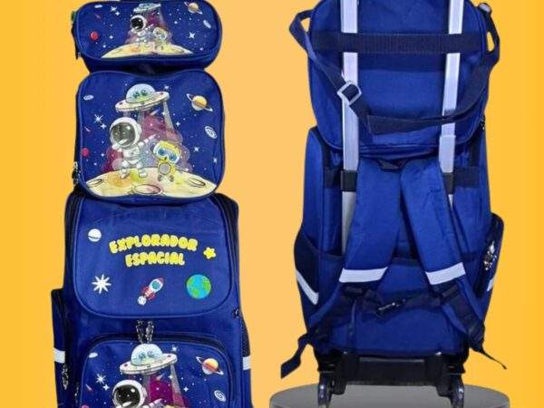 KIT MOCHILA 3 EN 1 CON RUEDAS 