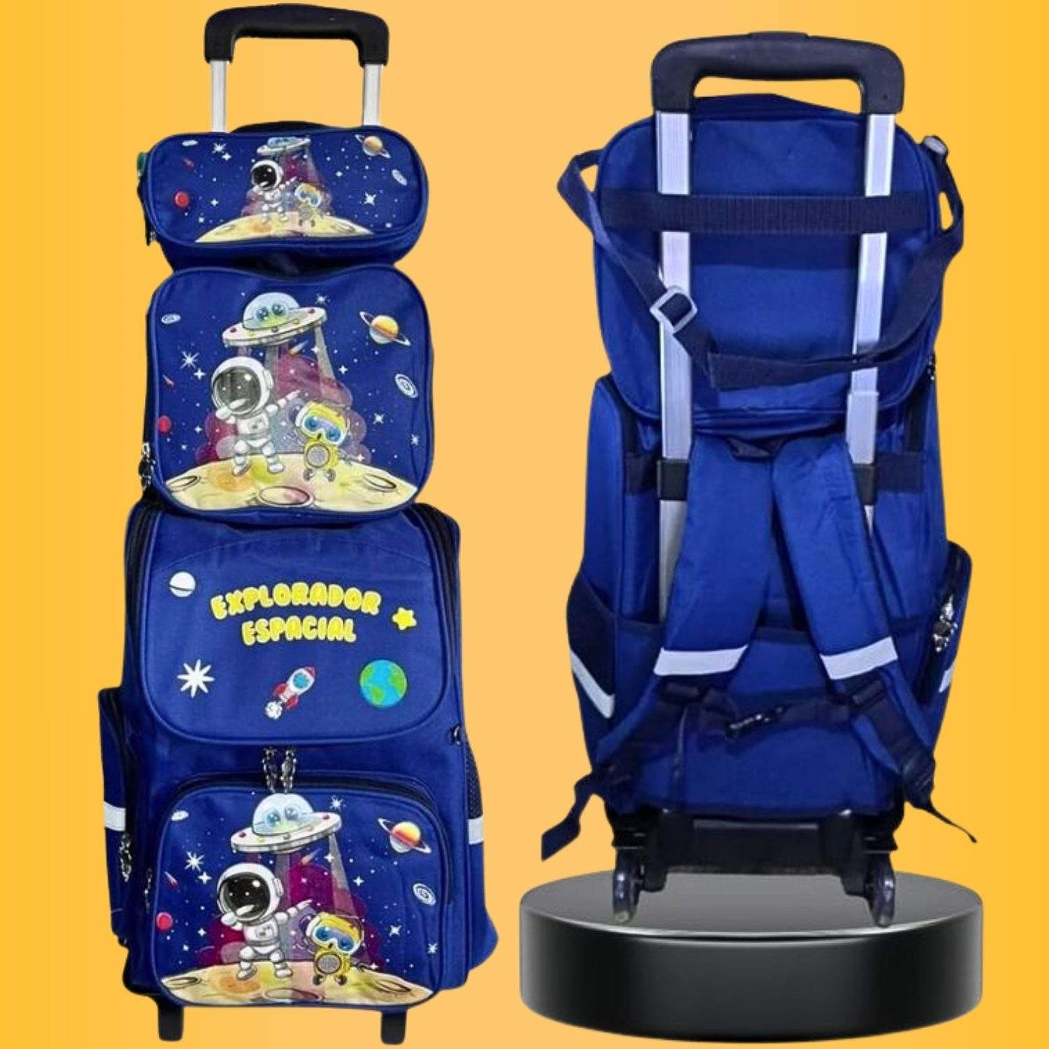 día (39) KIT MOCHILA 3 EN 1 CON RUEDAS - Imagen 1