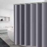 CORTINA DE BAÑO GRUESA COLOR ENTERO- ANTIMOHO 🚿💠