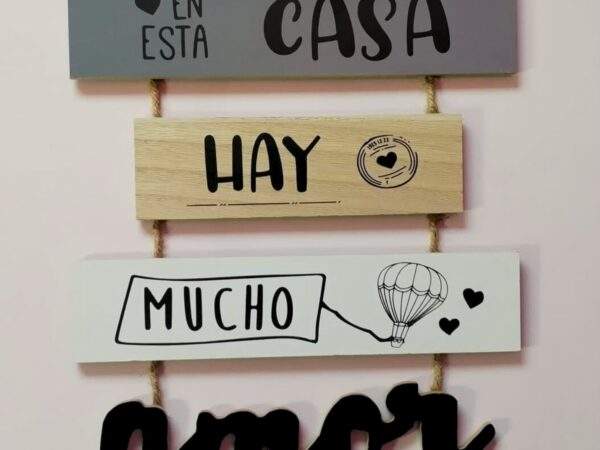 ADORNOS COLGANTES CON FRASES