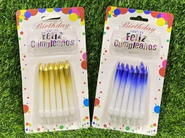VELA DE FELIZ CUMPLEAÑO 12PCS