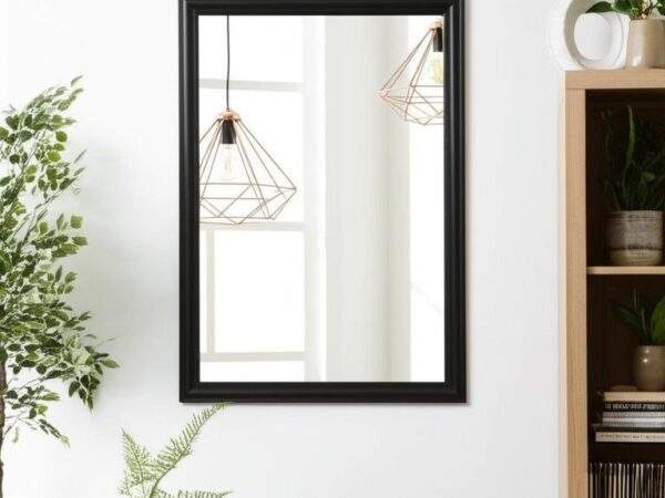 ESPEJO DE PARED CON BORDE NEGRO