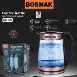 HERVIDOR ELECTRICO DE VIDRIO BOSNAK 2.2L 