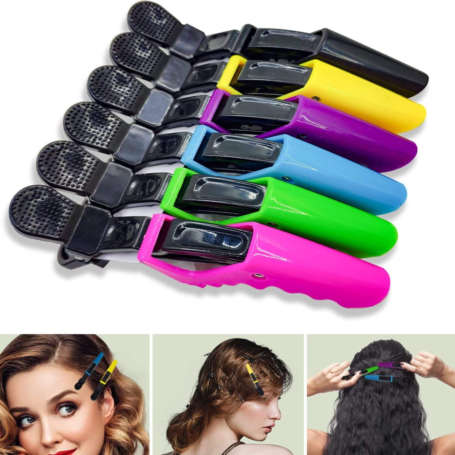 Práctico tubo extensible para cortina de baño, ideal para instalar sin necesidad de taladrar paredes. Su sistema expandible se ajusta fácilmente al espacio de tu ducha o baño. ✨ Características ✔ (70) GANCHOS DE CABELLO COCODRILO - Imagen 1