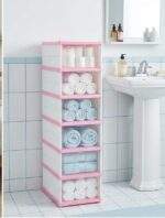 ZAPATERA PLEGABLE ACRÍLICA DE 6 NIVELES ROSA  - Imagen 3