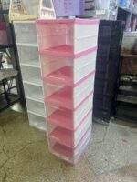 ZAPATERA PLEGABLE ACRÍLICA DE 6 NIVELES ROSA  - Imagen 2