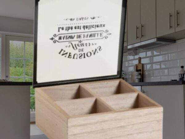 ORGANIZADOR DE MADERA PARA INFUSIONES 