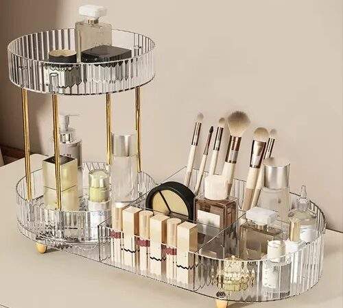 ORGANIZADOR DE MAQUILLAJE DOBLE
