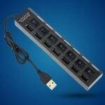HUB USB MULTIPLES DE 7 PUERTOS INDEPENDIENTE - Imagen 3