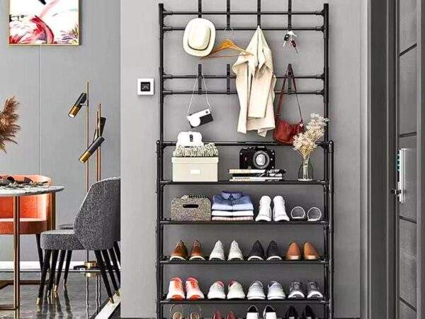 ZAPATERA ORGANIZADORA CON PERCHERO 5 NIVELES