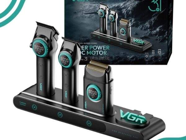 COMBO VGR 3 EN 1 CLIPPER + TRIMMER + SHAVER – STEPLESS