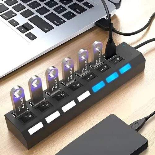 WhatsApp Image 2026-05-26 at 13.41.50 HUB USB MULTIPLES DE 7 PUERTOS INDEPENDIENTE - Imagen 1