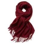 BUFANDA UNISEX COLOR ENTERO ELEGANTE - Imagen 3