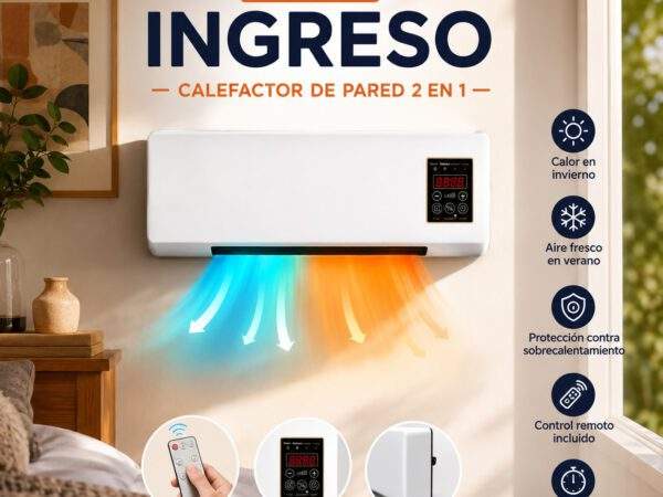 CALEFACTOR DE PARED 2 EN 1