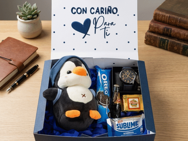 CAJA SORPRESA PINGUINO