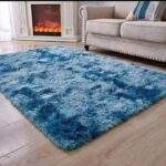 ALFOMBRAS AFELPADAS TIE-DYE Y COLOR ENTERO PEQUEÑAS