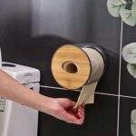 DISPENSADOR DE PAPEL BAMBU ACRILICO
