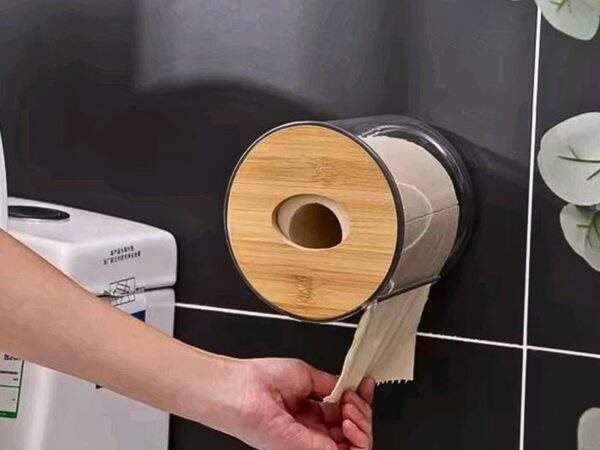 DISPENSADOR DE PAPEL BAMBU ACRILICO