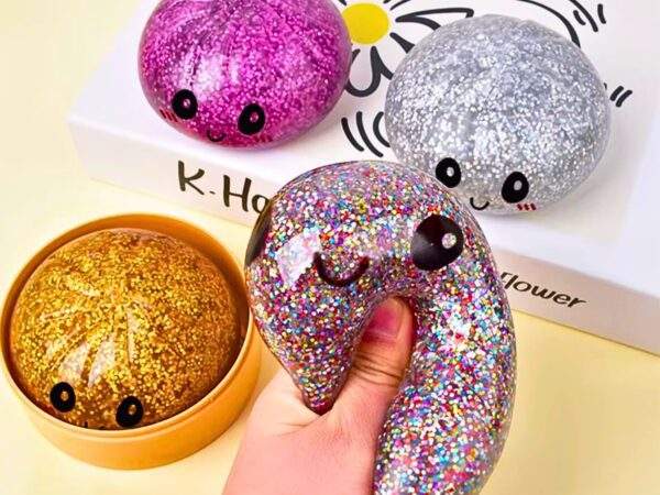 PELOTA ANTIESTRES CON GLITTER