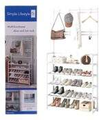 ZAPATERA CON PERCHERO DE 5 NIVELES EMPERNADOS - Imagen 3