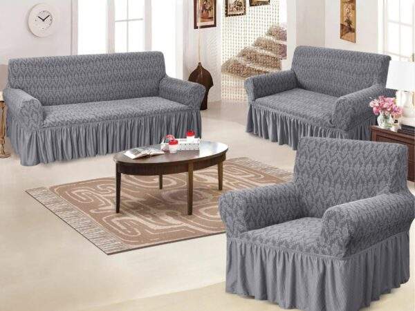 FUNDA DE MUEBLE CON BLONDA 3 - 2 - 1