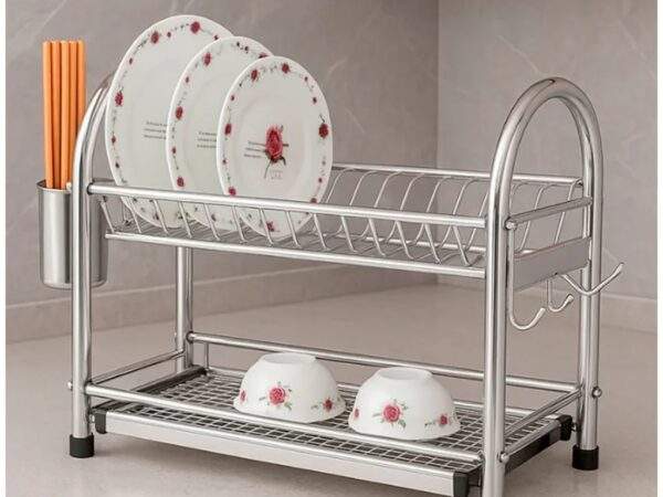 ESCURRIDOR DE PLATOS 2 NIVELES ACERO INOXIDABLE
