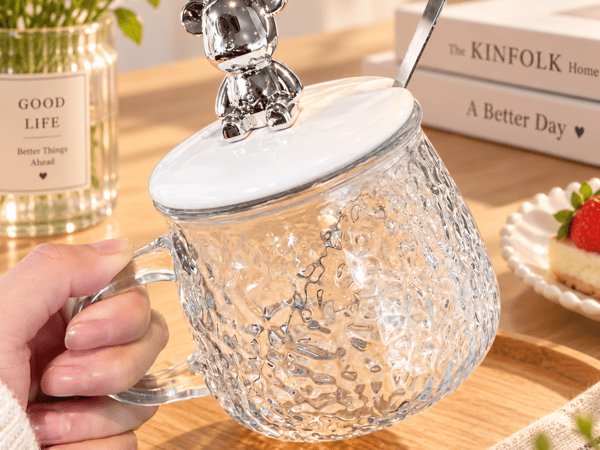 TAZA 3D OSITO Y CORONA KAWAII