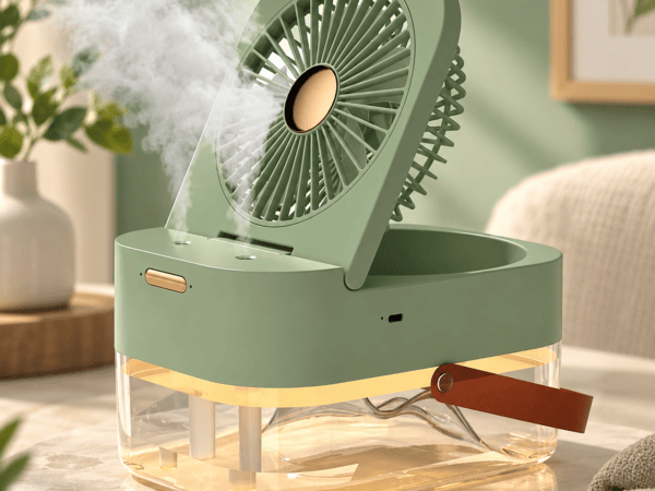 VENTILADOR HUMIFICADOR/LAMPARA 3 EN 1