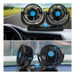 MINI VENTILADOR DE AUTO DOBLE CABEZAL CON GIRO 360° - Imagen 4