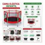 TRAMPOLIN INFANTIL CON RED DE SEGURIDAD - Imagen 4
