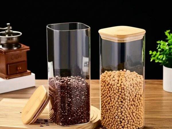 FRASCO CON TAPA DE BAMBU
