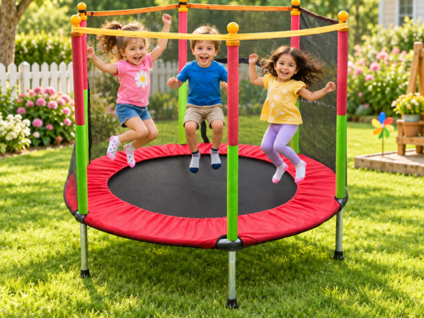 TRAMPOLIN INFANTIL CON RED DE SEGURIDAD