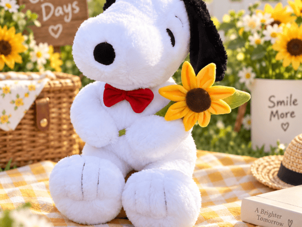 PELUCHE SNOOPY CON GIRASOL 