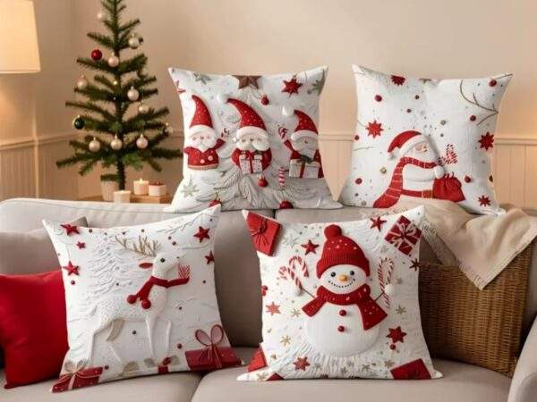 FUNDA DE COJÍN NAVIDEÑO
